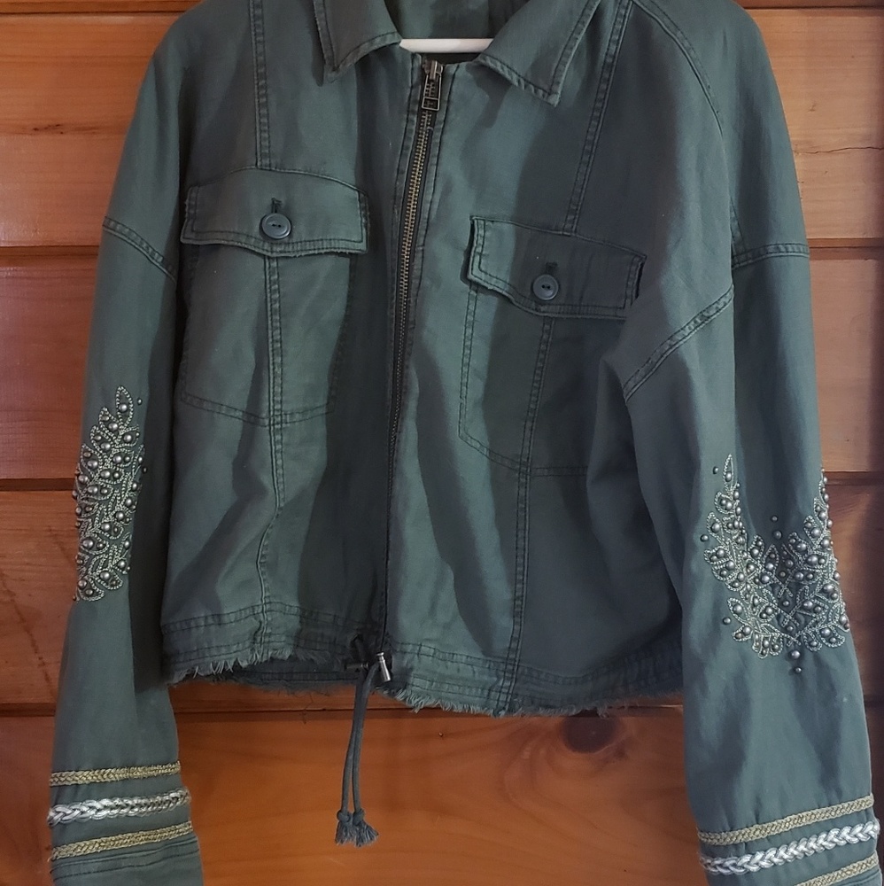 Free People Cropped Jacket